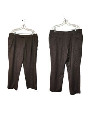 VINTAGE Oscar De La Renta Pants 46Rx41 Wool Blend Straight leg Slacks 90s